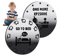 1 más de juego para Bed Coin, Ir a Bed Coin | Moneda de Decisión del Padre de Doble Cara 1 de Juego Más para Divertido Moneda del Destino - Monedas de Novedad, 1 Moneda extra para tomar decisiones