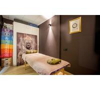 1 masaje Thai Yoga o Shiatsu con bebida caliente y cuenco tibetanos de 1 hora