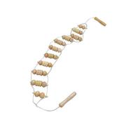 1 masajeador de madera con rodillo, fácil de operar, abre manualmente la tira trasera, masajea los meridianos, vértebras cervicales (S)