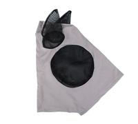1 máscara antimoscas for caballos, protector de ojos verano, antimosquitos, for orejas, media cara, malla protectora contra moscas para caballos(Gray)