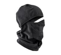 1 Máscara De Ciclismo De Forro Polar, Máscara Cálida, Máscara Resistente Al Viento, Cómoda Máscara Transpirable, Máscara De Esquí (Negro)