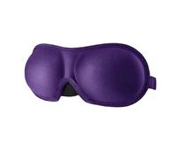 1 máscara de dormir 3D natural para dormir, cubierta de sombra de ojos, parche de ojos para mujeres y hombres, suave, portátil, para viajes (morado, 1 unidad)