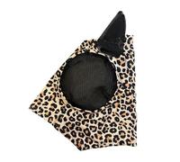 1 máscara facial for caballo, transpirable, de malla elástica, antimoscas, equipo ecuestre for montar a para caballos(Brown)