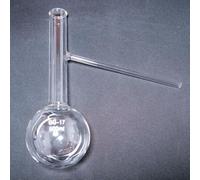 1 matraz de destilación de vidrio de laboratorio de 500 ml con brazo lateral for extracción de aceites esenciales y experimentos de química(500ml)