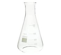 1 matraz Erlenmeyer de vidrio de borosilicato Premium-matraz cónico de boca ancha for uso en laboratorio y proyectos de ciencia en el hogar(500ml)