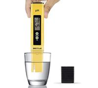 1 medidor de pH para agua, acuario, estanque, piscina digital, medidor de pH de 0,00-14,00, alta resolución de 0,01 con juego de tampón/calibración, incluye soluciones de calibración