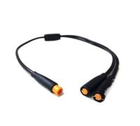 1 metro M6 2 3 5 pines núcleo macho a hembra Cable de acoplamiento conector clavija Scooter a prueba frenos 6mm(3pin 1m To2f)
