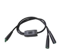 1 metro M6 2 3 5 pines núcleo macho a hembra Cable de acoplamiento conector clavija Scooter a prueba frenos 6mm(5pin 1m To2f)