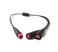 1 metro M6 2 3 5 pines núcleo macho a hembra Cable de acoplamiento conector clavija Scooter a prueba frenos 6mm(2pin 1m To2f)