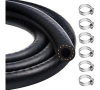 1 Metro Manguera de Gasolina,Tubo Gasolina Moto 4mm Diámetro Interior,Manguera Combustible con 6 Piezas Acero Inoxidable Abrazadera de Manguera,Línea de Combustible Para Coche,Moto,Motor Pequeño