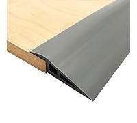 1 Metro Perfil Transición Suelo Desnivel, Perfil PVC Moqueta, Negro Autoadhesivo Perfil de Transición para Suelo, para Transiciones de Umbral con una Altura de 15 mm, para Laminado, Moqueta, Parquet
