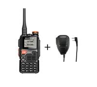 (1 MIC) Walkie-talkie UVK6, radio bidireccional AM/FM, estación conmutadora, receptor inalámbrico de