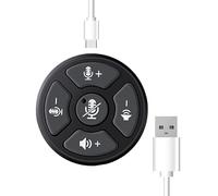 1 micrófono de recogida de voz de 360° USB tipo C-A, mejora de voz inteligente para oficina en casa, mejora de voz inteligente