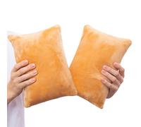 1 MIDDLE ONE Paquete de 2 almohadas pequeñas, almohada mini de espuma viscoelástica de 11 x 7 pulgadas para viajes, dormir, siesta y cuello, rodilla, apoyo lumbar, cojín pequeño para mascotas, perros
