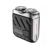 1 mini afeitadora eléctrica portátil para barba de doble cabeza para hombre, impermeable, serie de bolsillo, para freebird ipx-7, afeitadora braun portátil, afeitadora afeitadora mini y