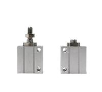 1 mini cilindro de montaje libre CUJB/CDUJB con orificio magnético de 6/8/10 mm de carrera de 6/8/10/15/20/25/30 mm, cilindro de aire de doble acción macho/hembra (orificio de 10 mm, carrera de 10 mm