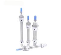 1 mini cilindro neumático serie MI, diámetro interior de 8 mm, MI8, acero inoxidable, mini cilindro neumático, carrera de 10, 15, 20, 30, 40, 50, 60, 75, 80, 100 y 125 mm.(MI8X60-CA,Without magnet)