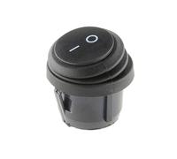 1 mini interruptor basculante redondo impermeable KCD1, encendido/apagado, 3 pines, 6 A 250 V CA/10 A 125 V CA(2P black)
