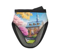 1 mini manoplas de silicona para horno, resistentes al calor, con estampado de cuento de hadas de unicornio, juego de soportes para hornear, cocinar, protección de 260 °C