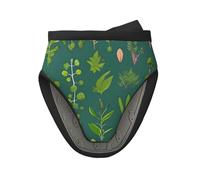 1 mini manoplas de silicona para horno, resistentes al calor, con estampado de flores y plantas, para hornear, cocinar, protección de 260 °C