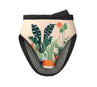 1 mini manoplas de silicona para horno, resistentes al calor, diseño de dibujos animados, pequeñas plantas verdes, para hornear, cocinar, protección de 260 °C