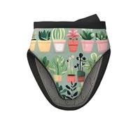 1 mini manoplas de silicona para horno, resistentes al calor, juego de soportes para macetas con estampado de plantas bonsái para hornear, cocinar, protección de 260 °C