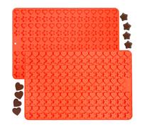 1 mini molde de chocolate de silicona de, molde de fondant, mini estrellas, moldes en forma de corazones para pasteles, dulces, mousse (estilo 2)