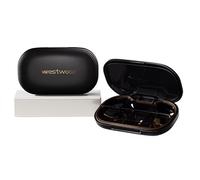 1 mini organizador de pastillas negro, 6 compartimentos, compacto, elegante, para viajes, camping, pastillero, portátil y a prueba de humedad para almacenar vitaminas, medicamentos y suplementos