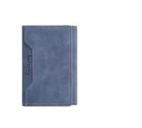 1 minicartera Corta for Hombre, Tarjetero Simple con Clip for Dinero.(Blue)