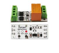 1 miniplaca de interruptor electrónico de 3 A, módulo de relé Modbus for PC, puerto serie USB, UART RS485 for ESP32, hogar inteligente, IOT, LED, motor.(DC 24V)
