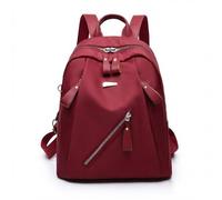 1 mochila casual para mujer, tela Oxford, gran capacidad, bolsa de hombro a la moda, mochila de viaje para adultos, Rojo, Large, Mochila