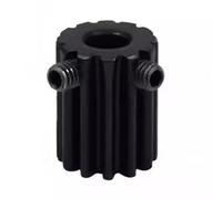 1 Mod Engranajes de piñón 1M 10T 11T 12T 13T Diámetro 4 5 6,35 7 8 mm 45# Engranaje recto acero Accesorios transmisión Piezas motor(4mm,1pc 13 Teeth)