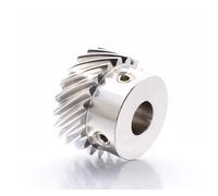 1 módulo de engranajes helicoidales de 13T/15T/20T, diámetro interior de 6 mm a 16 mm, engranaje cónico espiral izquierdo de acero, piñón de 45 grados. maquinaria(1 Module 15T Bore 6mm)