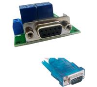 1 módulo de relé DB9 hembra/macho RS232 UART for, motor LED, CC 12 V 232(DB9 Female Interface)
