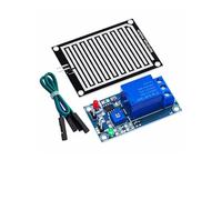 1 módulo sensor de agua de lluvia + módulo de control de relé DC 5V 12V Módulo de detección de gotas de lluvia for(5v-Relay-Senosr)
