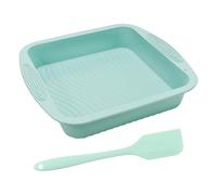 1 Molde Cuadrado Para Hornear Y 1 Espátula De Silicona, Herramientas Para Repostería Doméstica, Moldes Para Pasteles, Moldes De Silicona, Elaboración De Postres