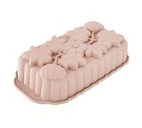 1 molde de silicona con forma de flor para base de tostadas, bandeja rectangular de silicona para hornear tostadas, molde de silicona de gran capacidad con forma de para helados