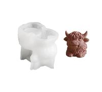 1. Molde de silicona de cabeza de ganado para jabón, resina epoxi, fácil de desmoldar, decoración del hogar, estatua, estatua, moldes de silicona de grado alimenticio
