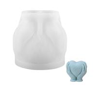 1 molde de silicona en forma de corazón y vela de silicona en 3D para regalos de boda, decoración del hogar del día de San Valentín