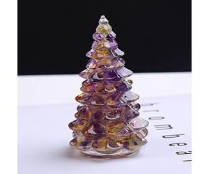 1 molde de silicona para árboles de Navidad de grava de cristal natural, decoración de resina, molde para hacer manualidades, decoración del hogar, estilo 4, 1 unidad