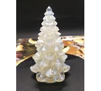 1 molde de silicona para árboles de Navidad de grava de cristal natural, para decoración de manualidades, festivales, decoración del hogar, turquesa, 1 unidad