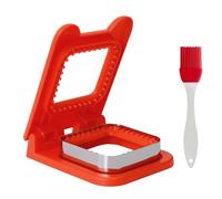 1 Molde Para Cortar Pan Y 1 Cepillo De Silicona, Máquina Cortadora De Pan Para Niños, Cepillo Para Hornear Resistente A Altas Temperaturas, Suministros De Cocina Para El Hogar