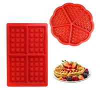 1 Molde Para Gofres De Cinco Piezas, 1 Molde Rectangular Para Gofres, Molde Para Gofres De Silicona, Horno Para Gofres, Herramientas Para Hornear, Molde Para Muffins De Silicona