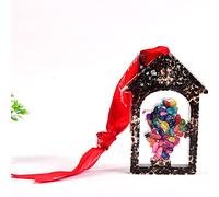 1 molde para hacer muestras de grava de cristal natural, hermosa decoración de Navidad, decoración del hogar, regalos, azul profundo