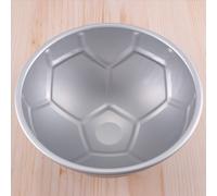1 molde para pastel de fútbol en forma de bola semicircular 3D de 8 pulgadas de grosor, de aleación de aluminio, para hornear cumpleaños.