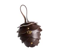 1 monedero pequeño de piel sintética de inspiración vintage con trabilla para cinturón, ligera, unisex, esencial para el día a día, pequeño soporte para monedas, Color café