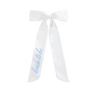 1 moño para el pelo para novia, accesorios para novia, lazos con clip y borlas, lazo para una boda inolvidable, tocado de boda