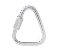 1 mosquetón triangular de acero inoxidable para gancho hebilla de tornillo y triángulo rápido