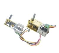 1 motor de engranajes de 2 oraciones 4 hilos individual/doble 15BY DC 5V con reductor de caja de cambios abierto, motor paso a paso autoblocante (eje doble, relación 1030)