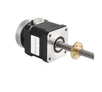 1 motor paso a paso 17HS4401S-T8 de 310 mm, 1,7 a, 40 N.CM con tornillo de volante y tuerca de cobre for control de precisión(4401S-T8x2-SL-310mm)